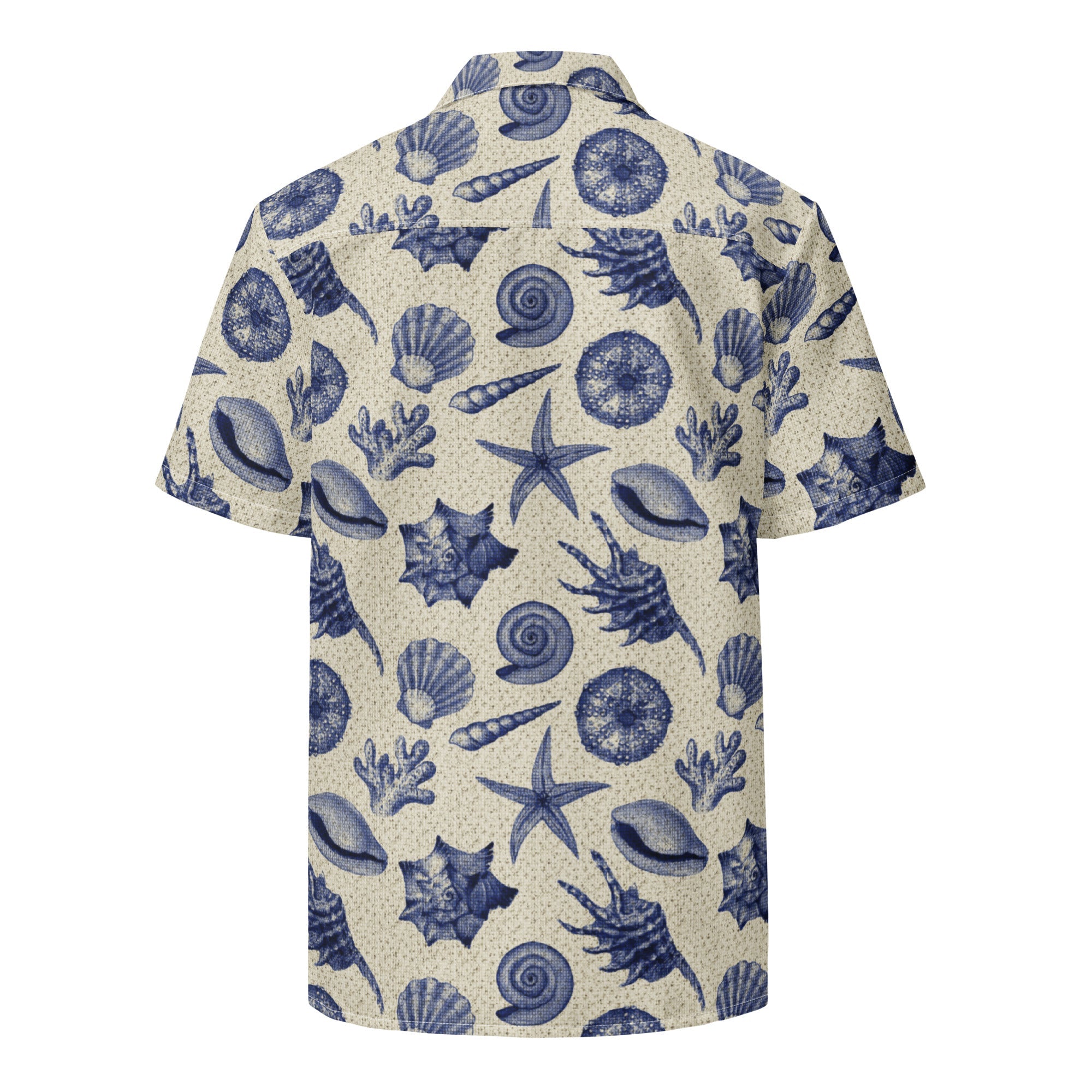 Men’s Vintage Beach Shell Hawaiian Shirt 