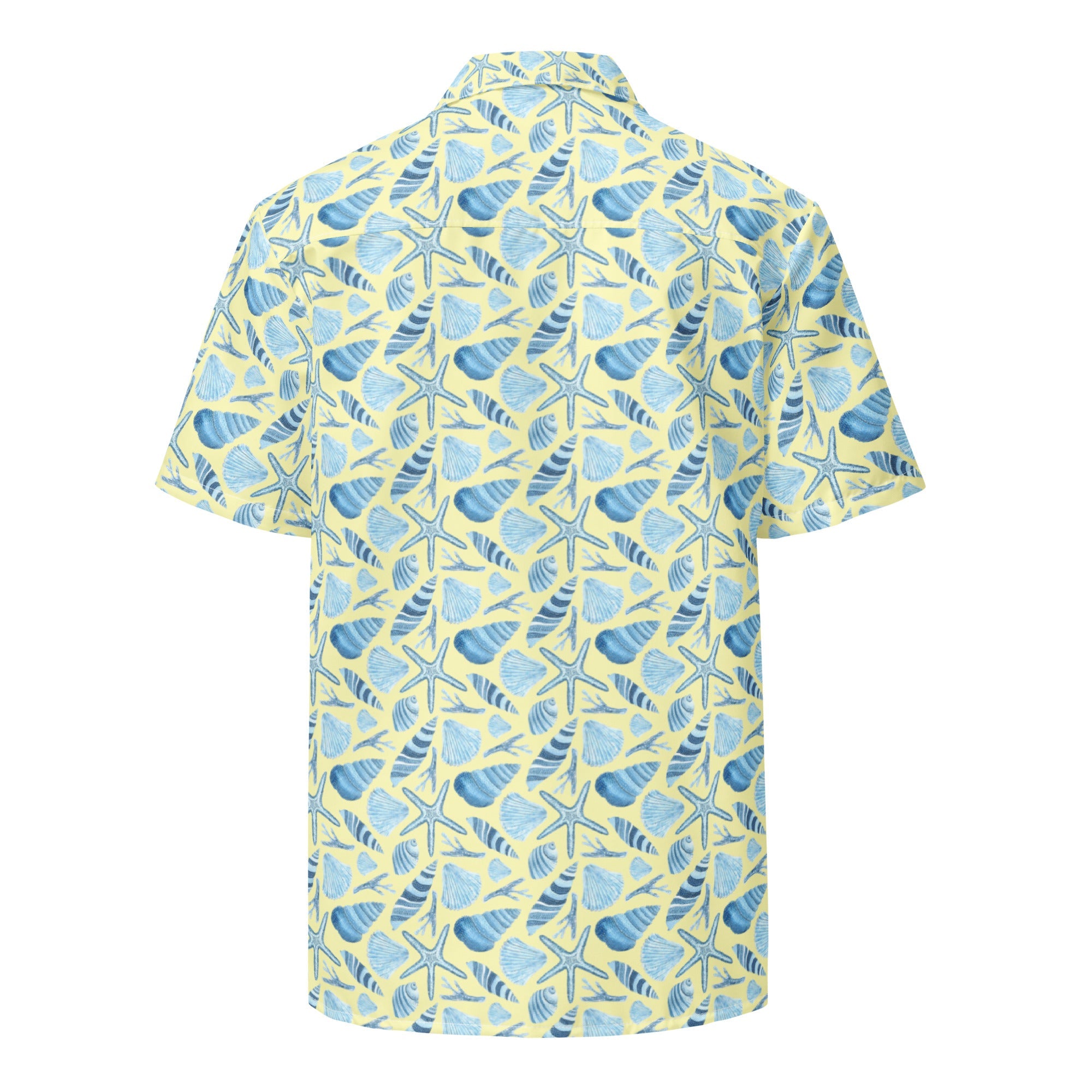 Sunny Shell Button Down Hawaiian Shirt