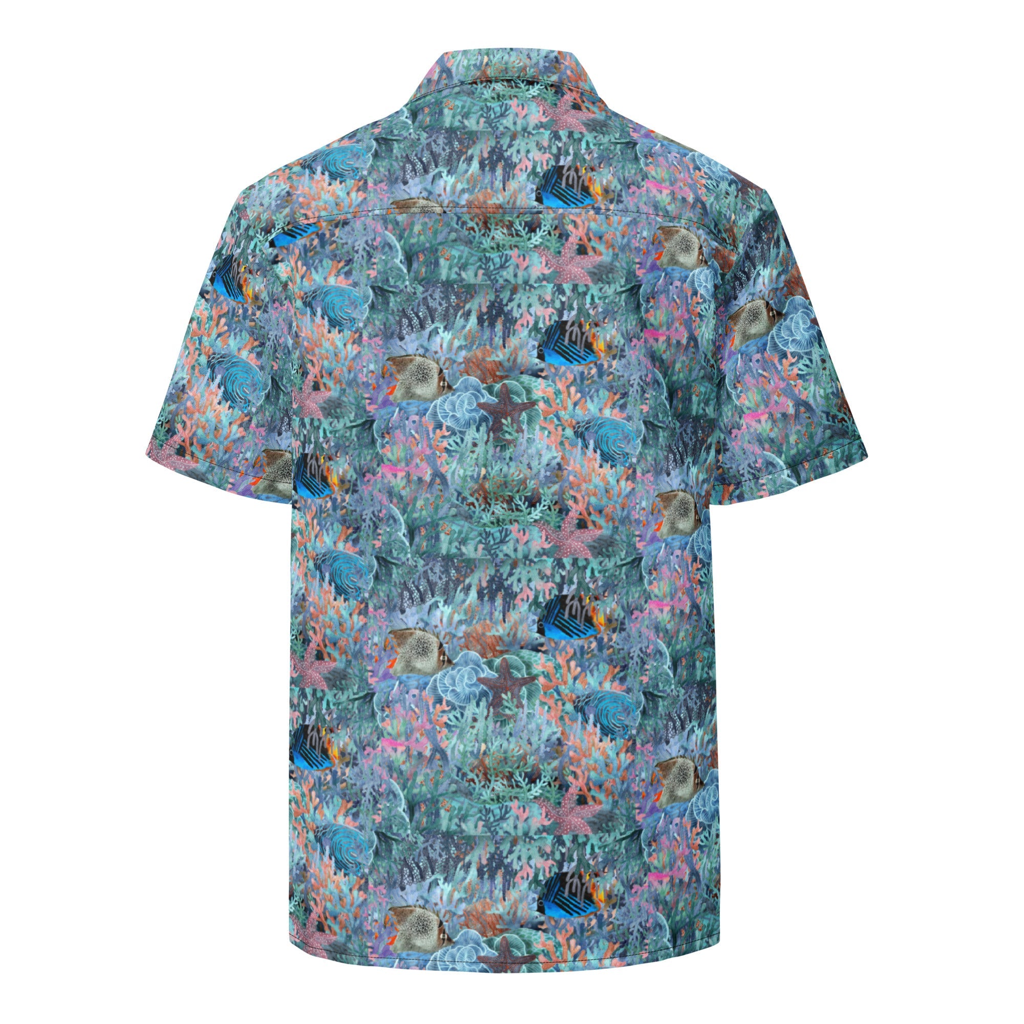 Marine Life Party Button Down Hawaiian Shirt
