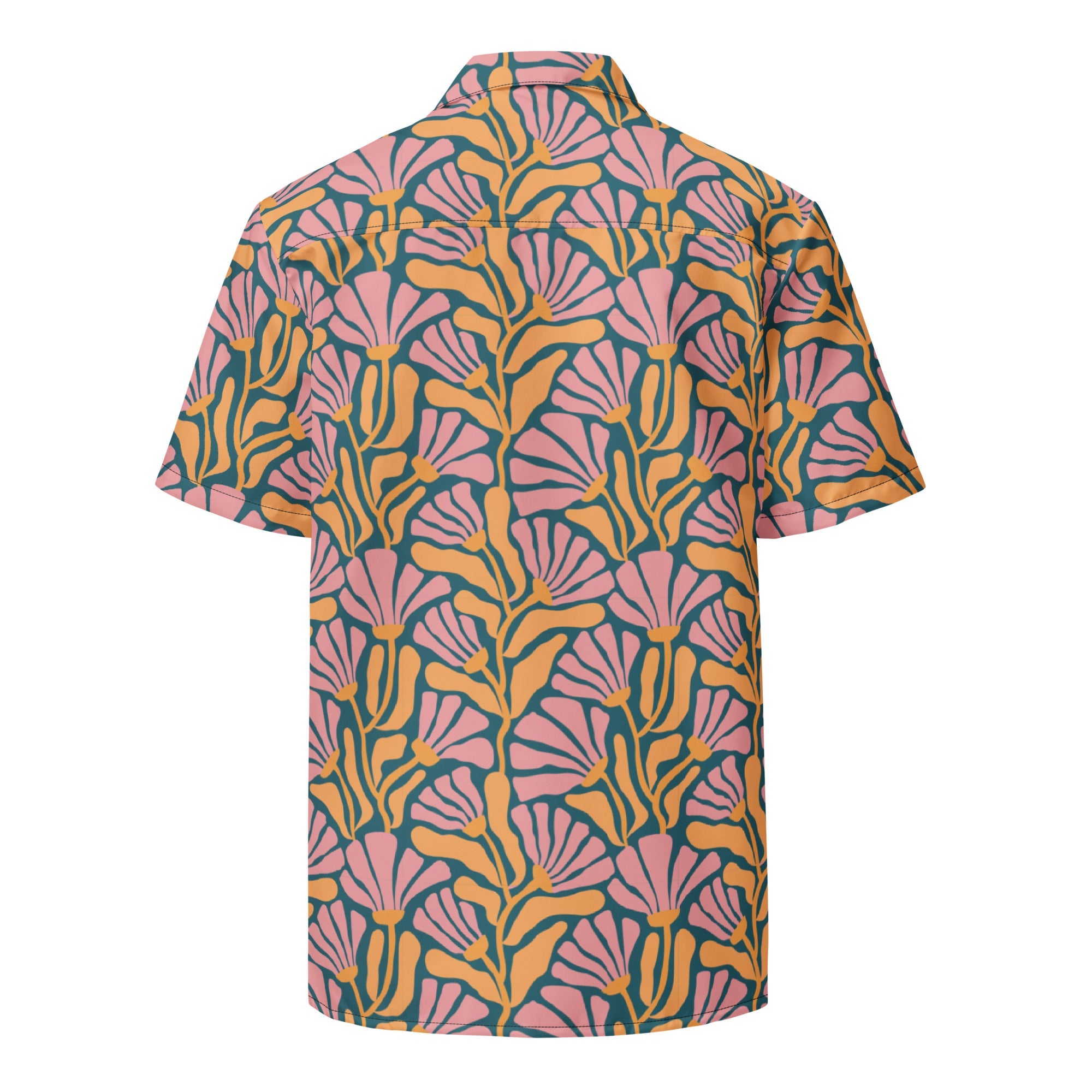 Tropic Orchid Point Button Down Hawaiian Shirt