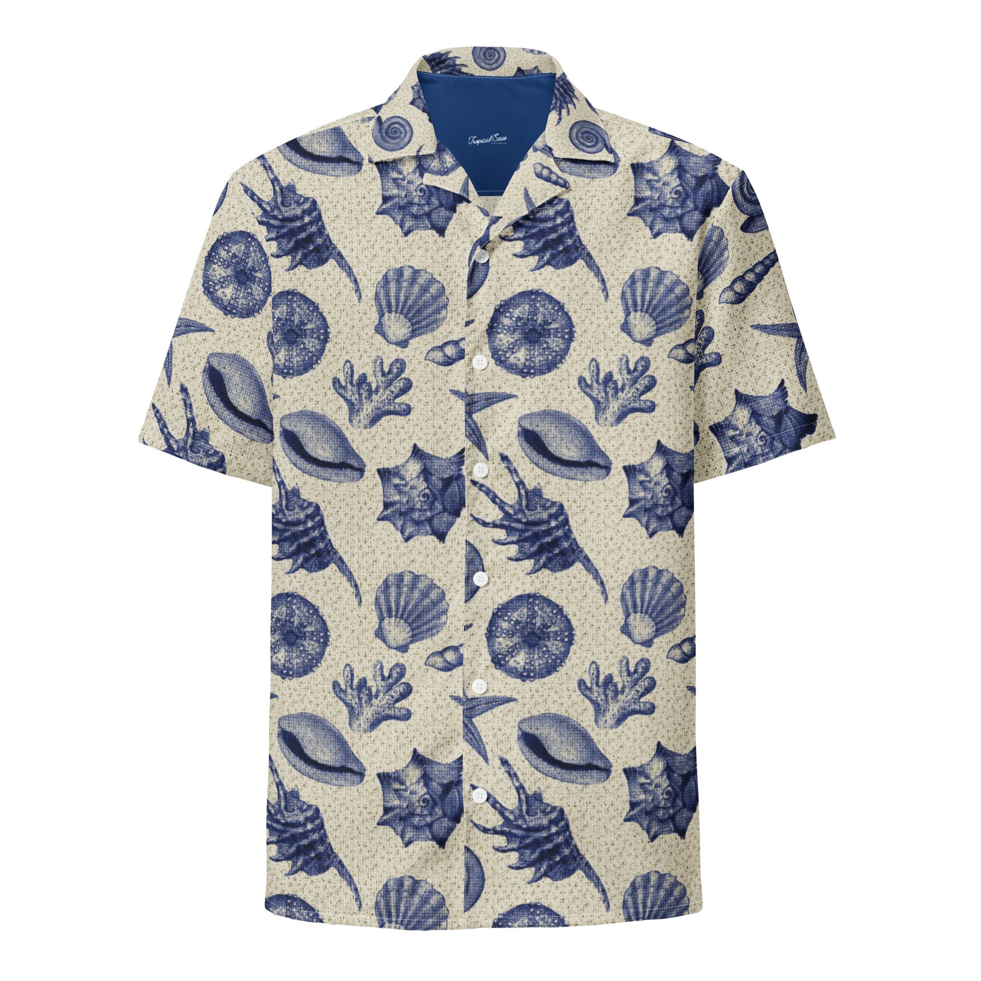 Men’s Vintage Beach Shell Hawaiian Shirt 