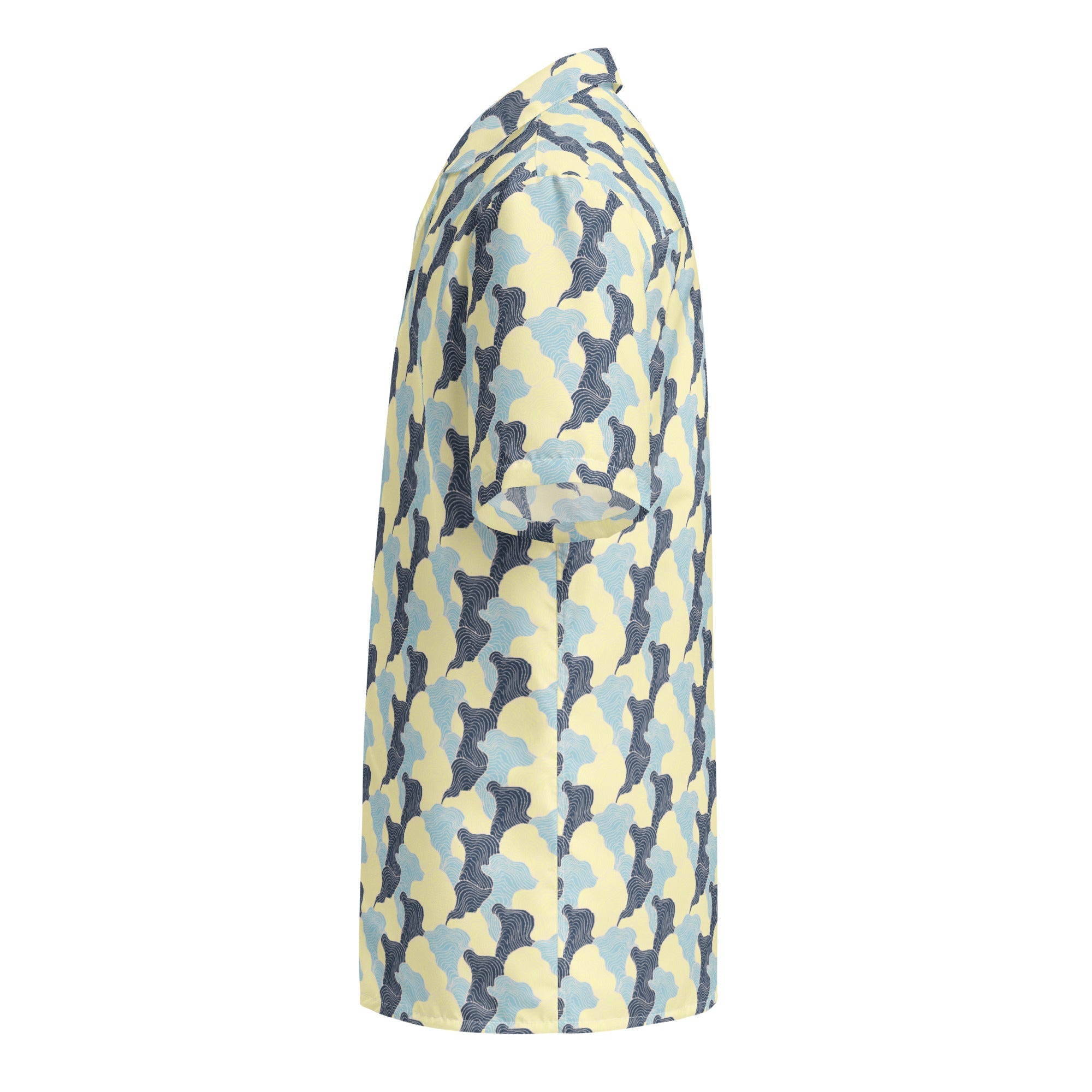 Tropical Swirl Button Down Hawaiian Shirt
