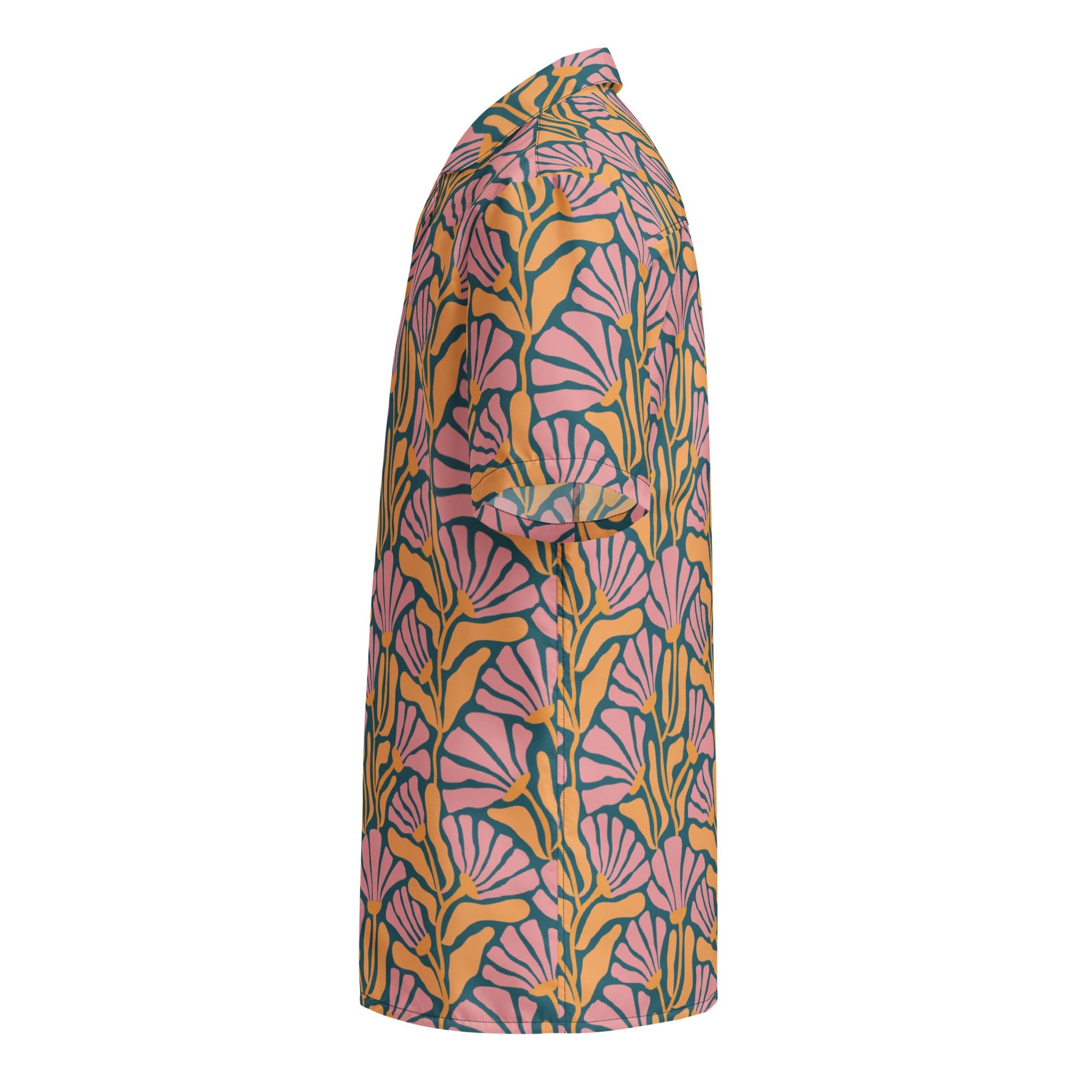 Tropic Orchid Point Button Down Hawaiian Shirt