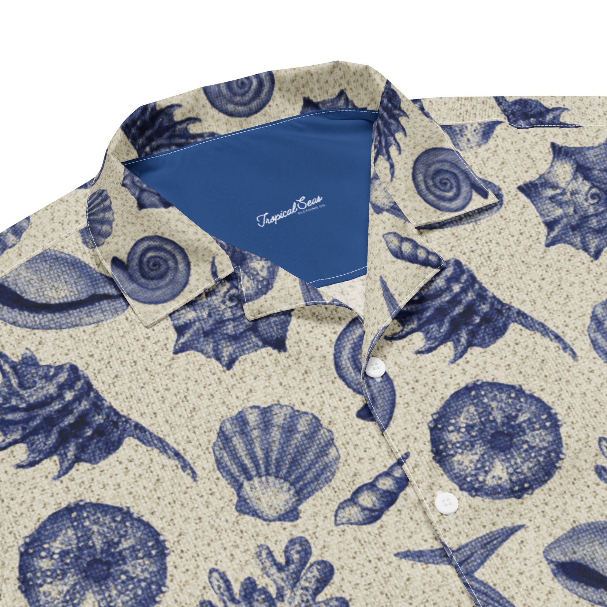Men’s Vintage Beach Shell Hawaiian Shirt 
