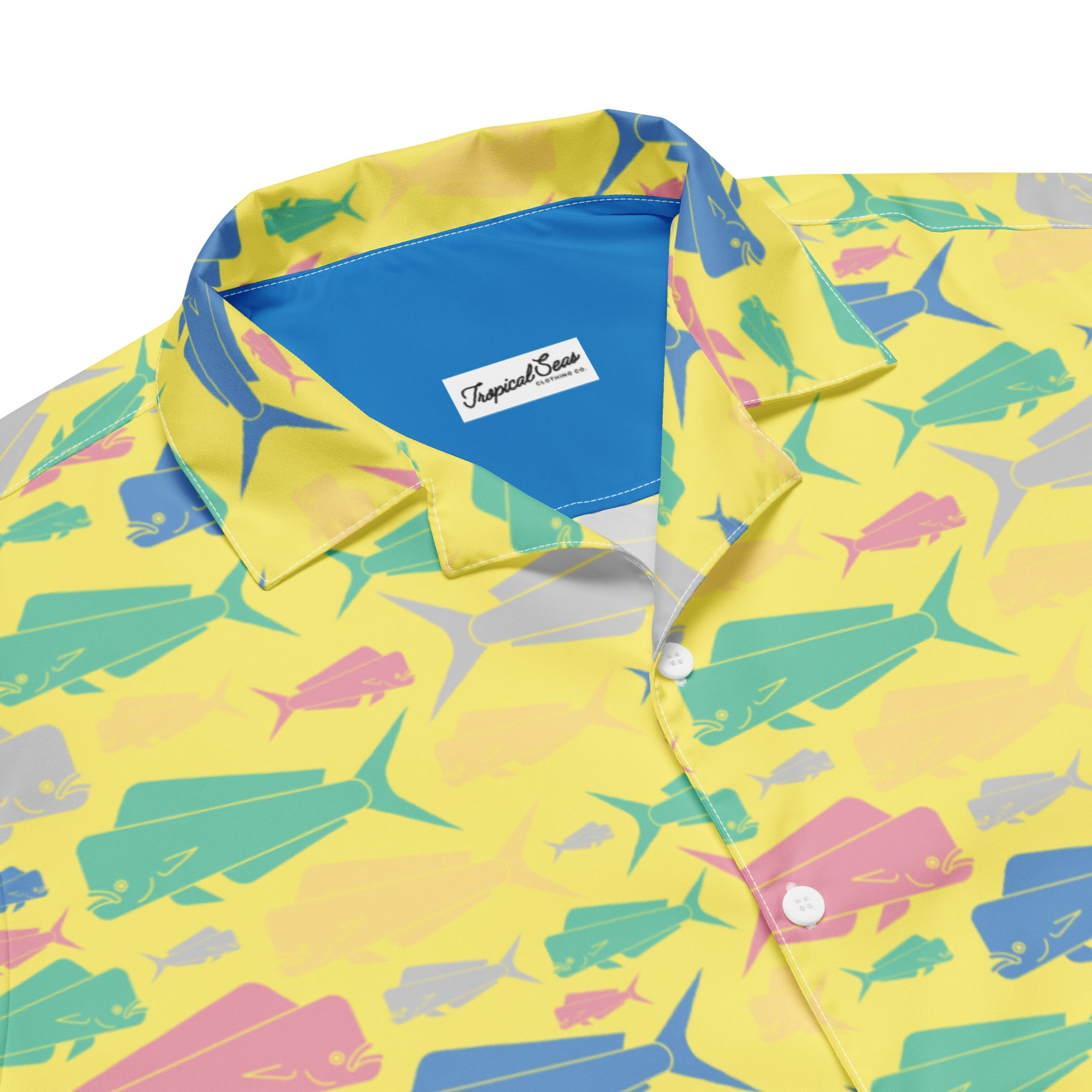 Dorado Fish Island Button Down Hawaiian Shirt