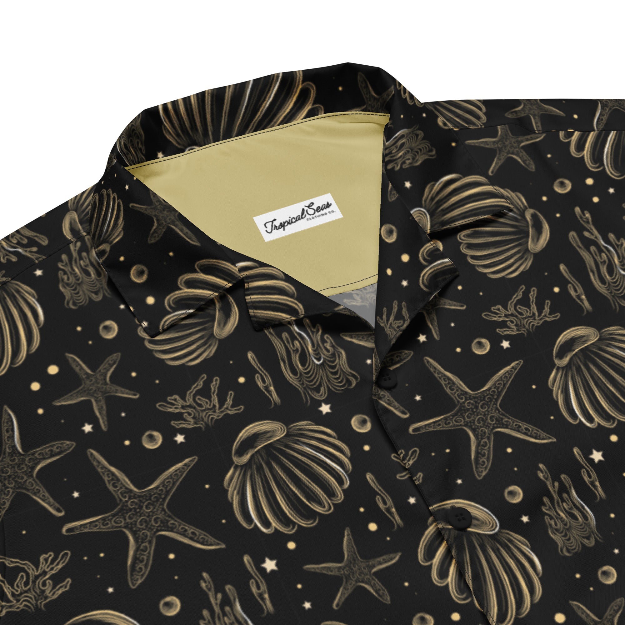 Golden Shore Button Down Hawaiian Shirt