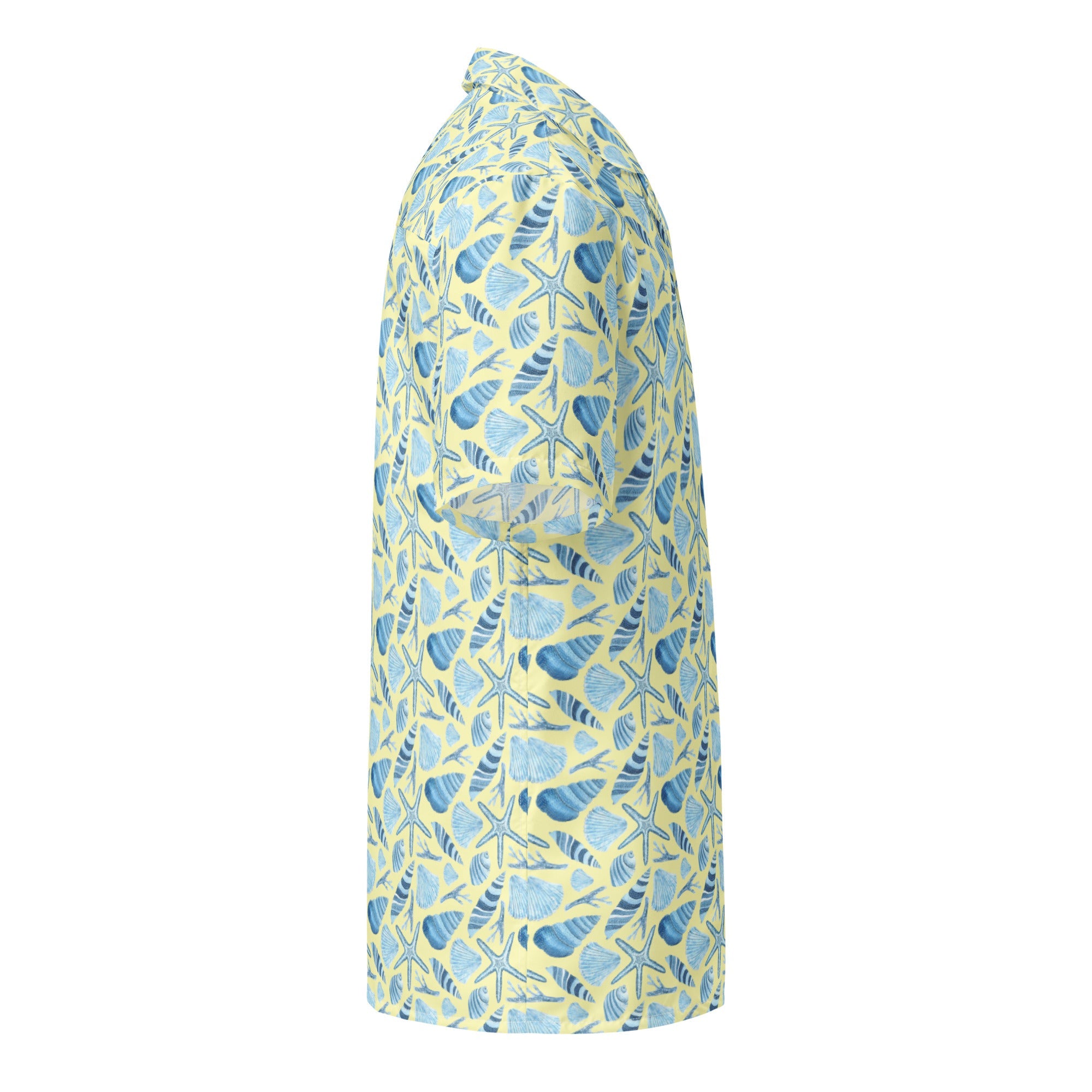 Sunny Shell Button Down Hawaiian Shirt
