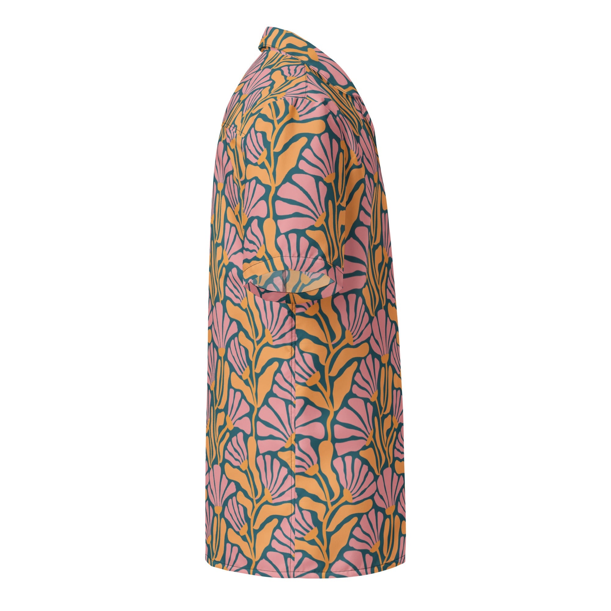 Tropic Orchid Point Button Down Hawaiian Shirt