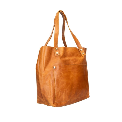 Alpine Leather Crossbody Tote Bag