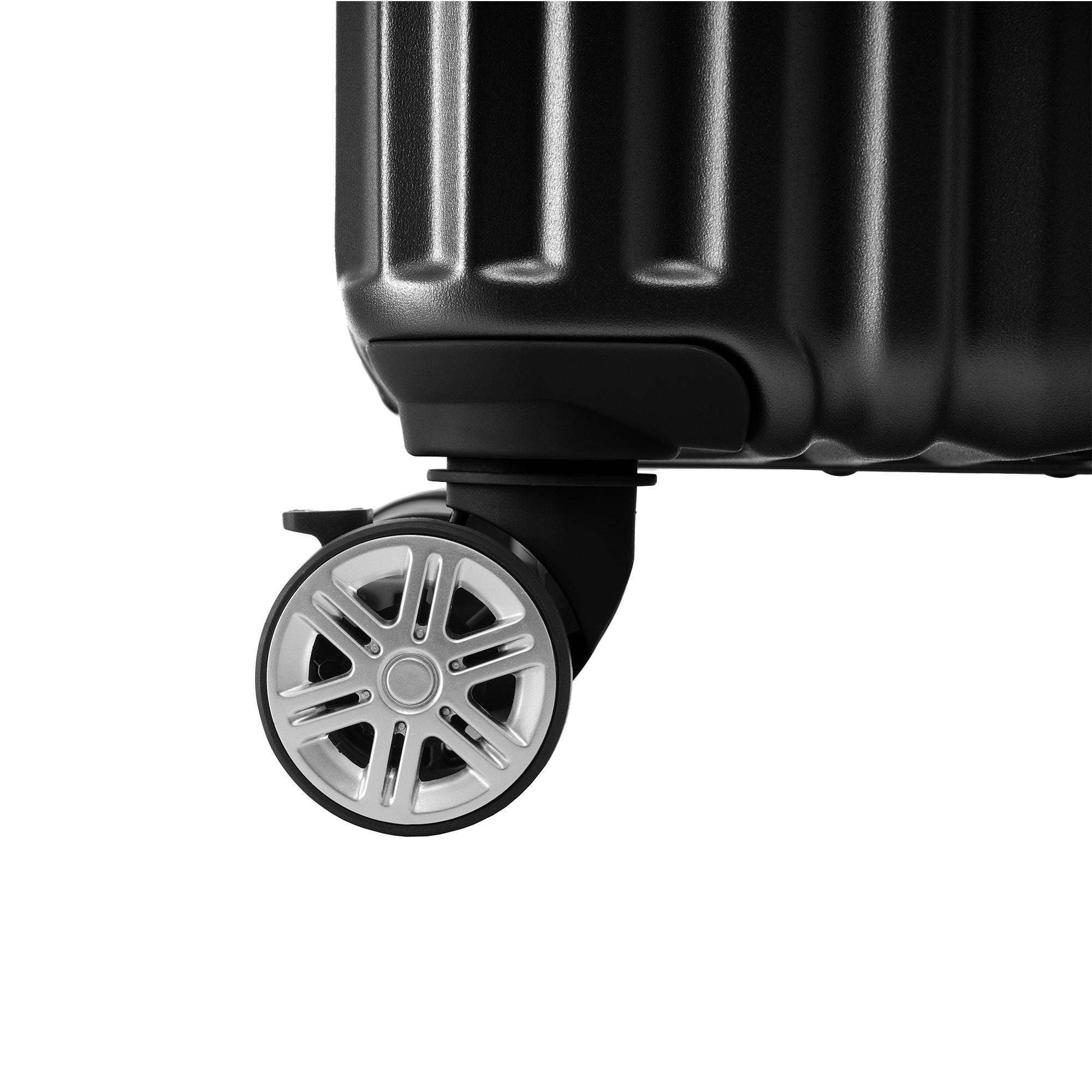 Black Aluminum Frame Luggage with USB Port Carry-On