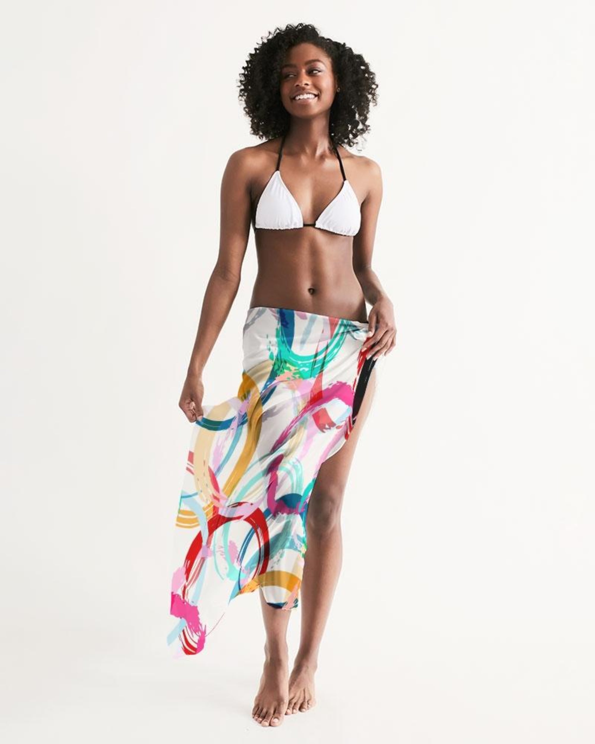 Sheer Circular Multicolor Sarong