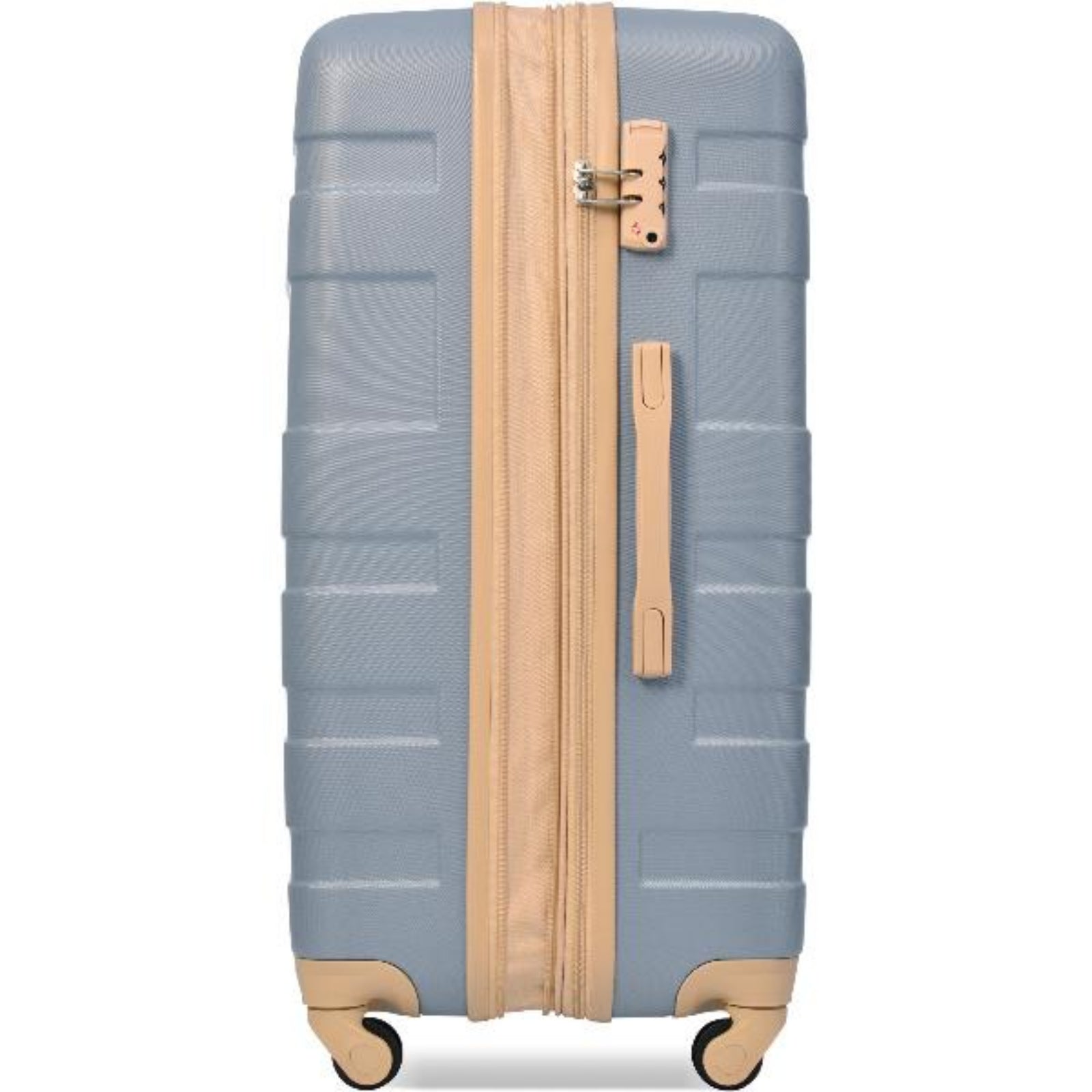  Light Blue Expandable ABS Hardshell Three Piece Luggage Set