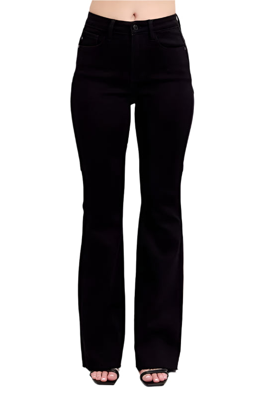 Judy Blue Full Size High Waist Star Seam Detail Flare Plus Size