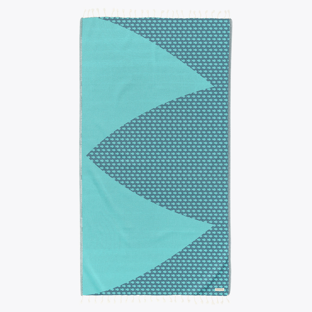 Feshka Big Fish Turkish Cotton Beach Towel