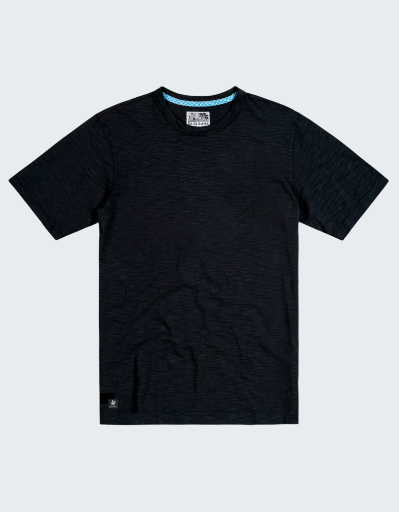 Solid Black Slub Pima Tee