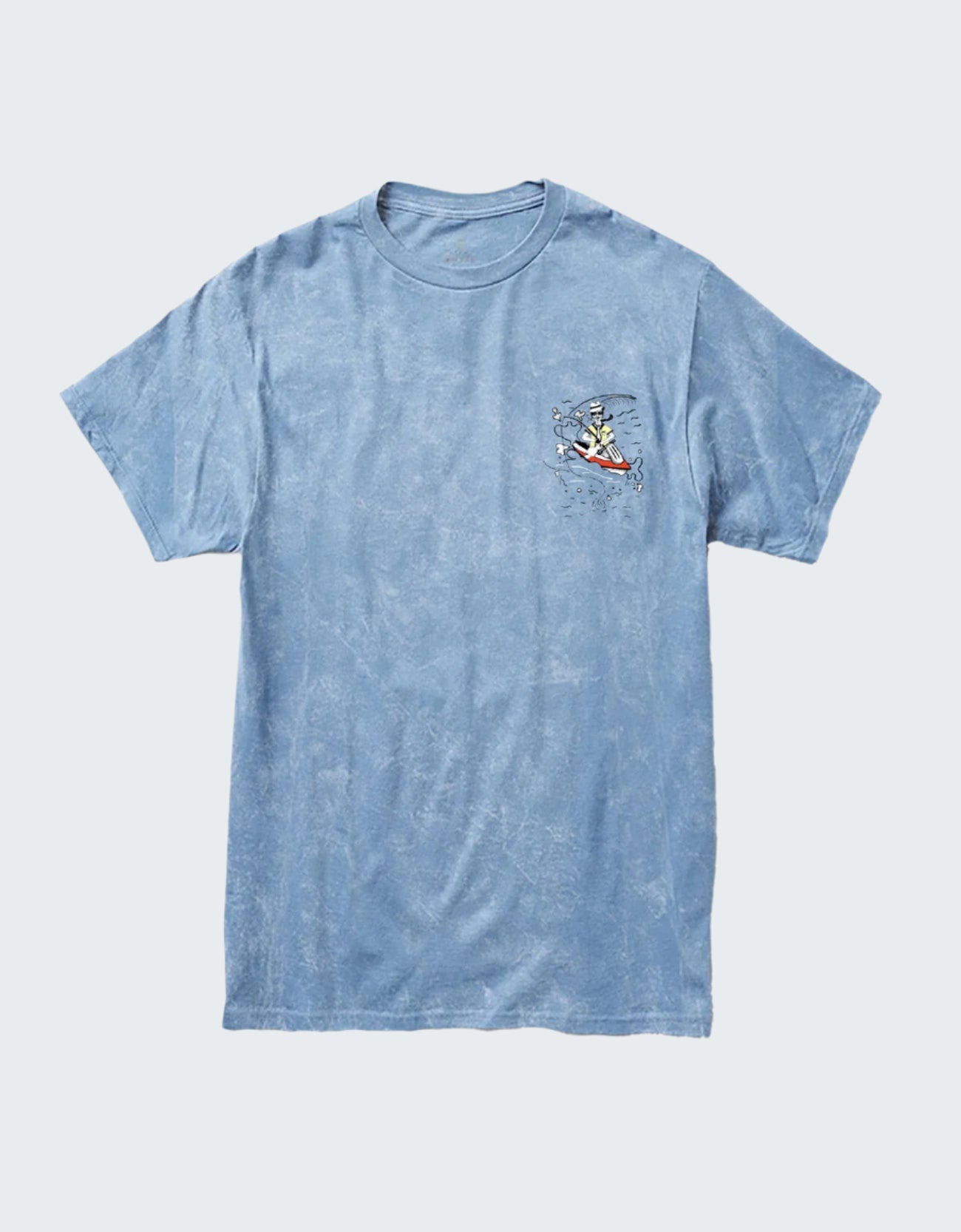 White Lobster Acid Wash Tee