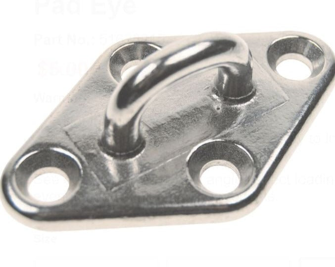 Metal bracket with a central hook on a white background
