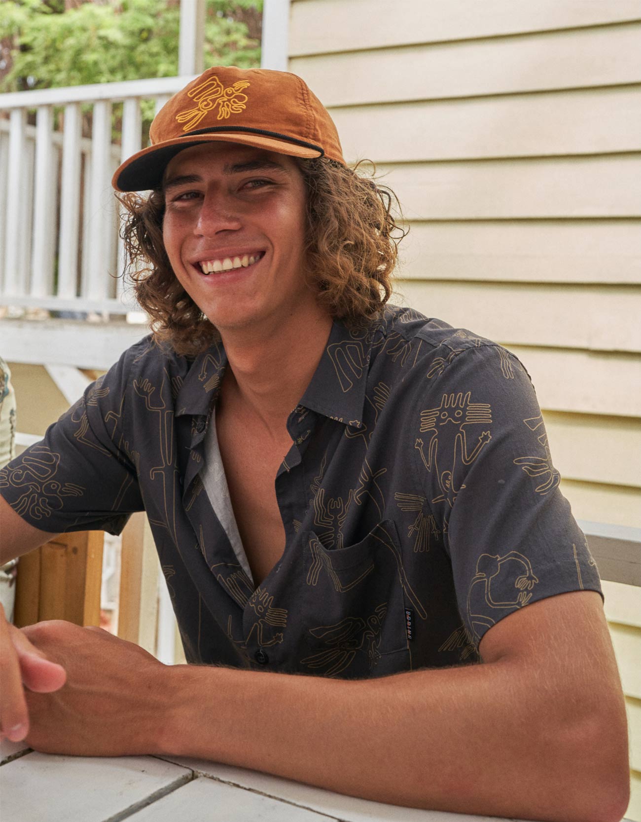 Nazca Lines Dark Chocolate Seven Seas Button Up