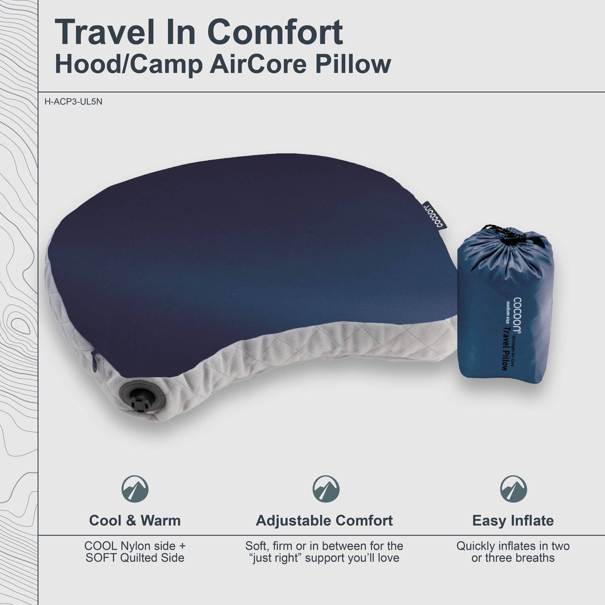 COCOON Ultralight AirCore Hood Pillow