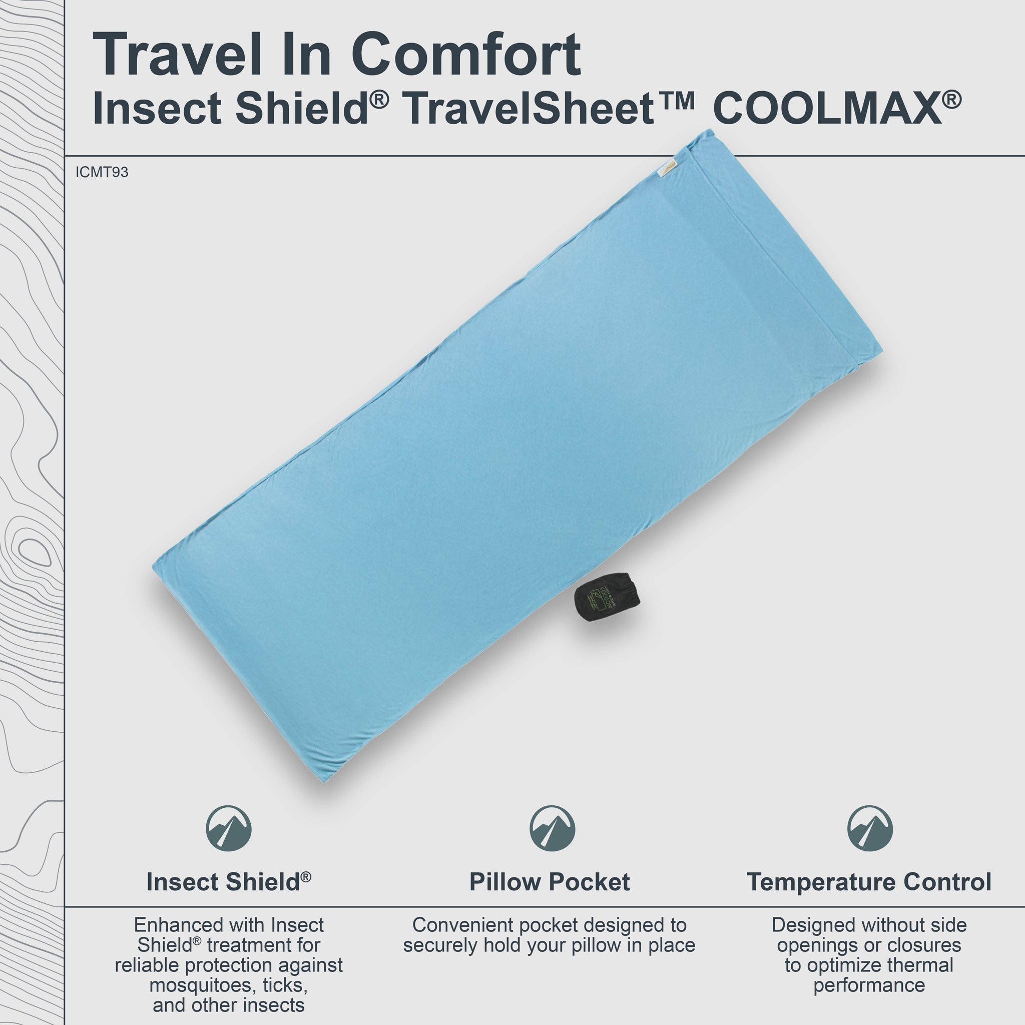 COCOON Insect Shield® TravelSheet™ COOLMAX®