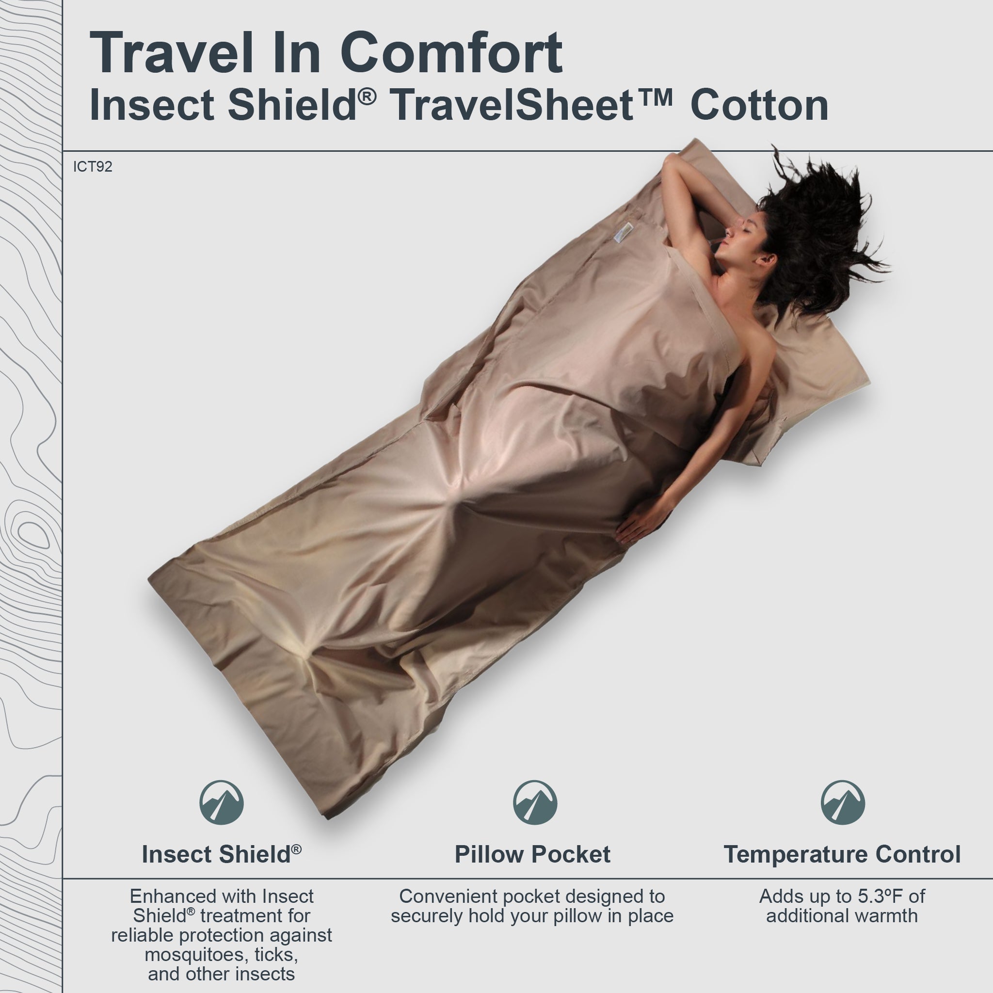 COCOON Insect Shield® TravelSheet™ Cotton