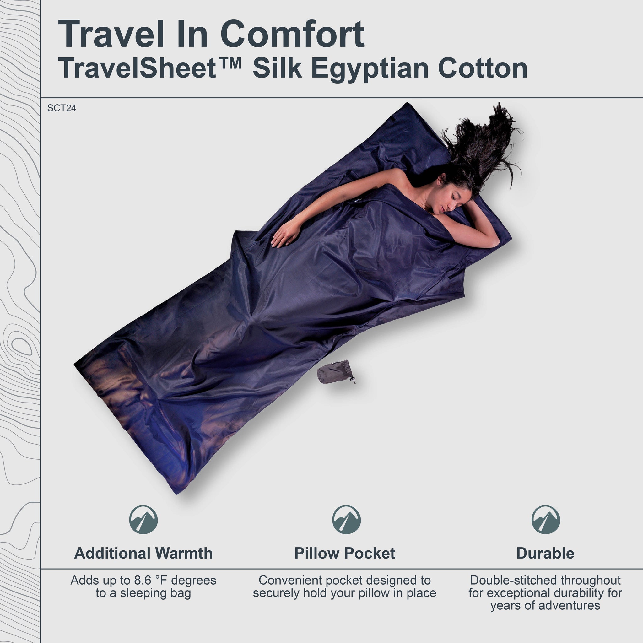 COCOON TravelSheet™ Silk Egyptian Cotton