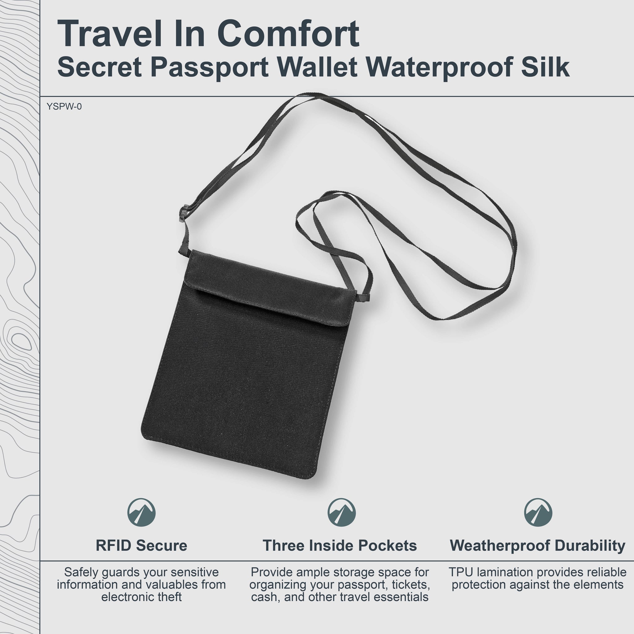 COCOON Secret Passport Wallet Monsoon Silk™