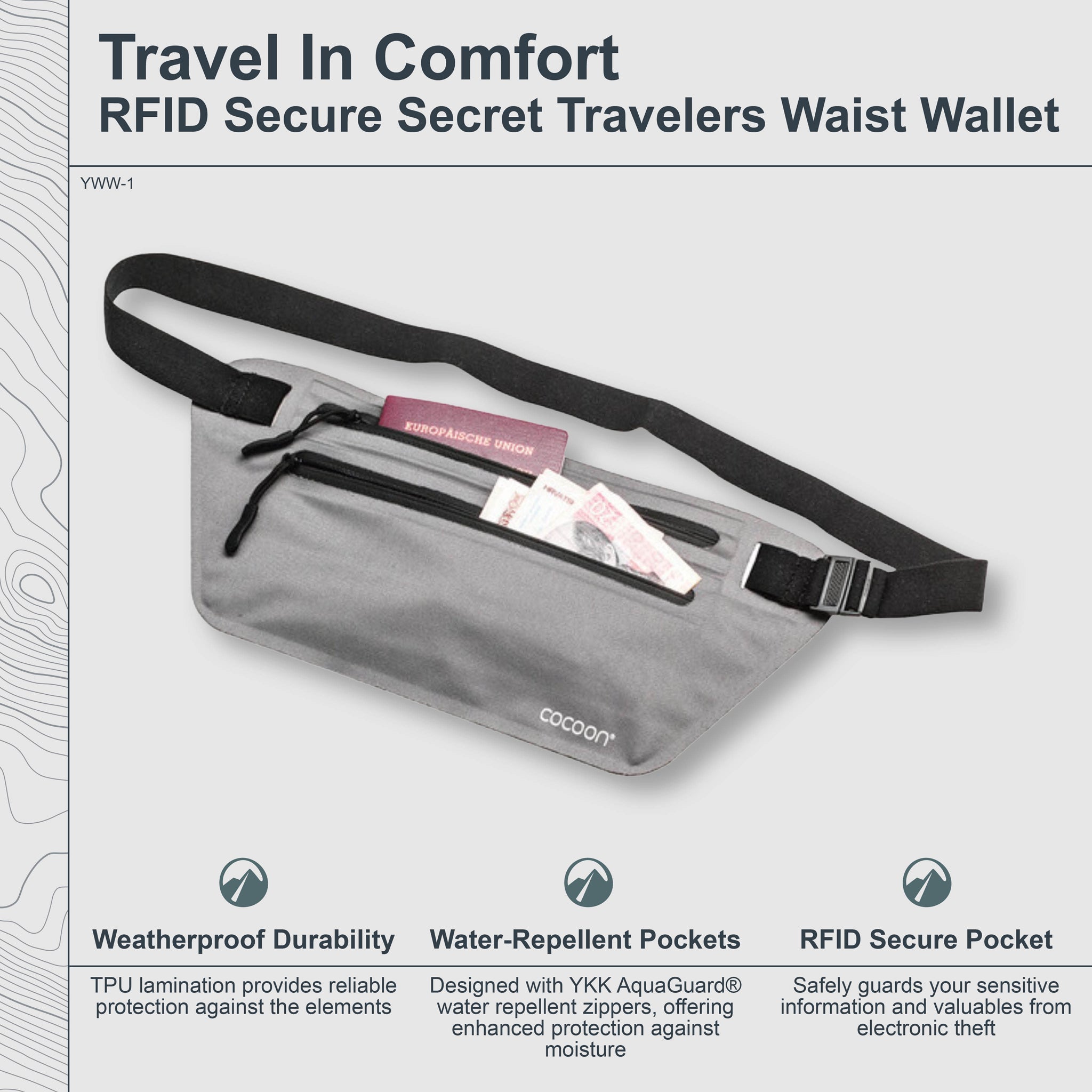 COCOON RFID Secret Waist Wallet