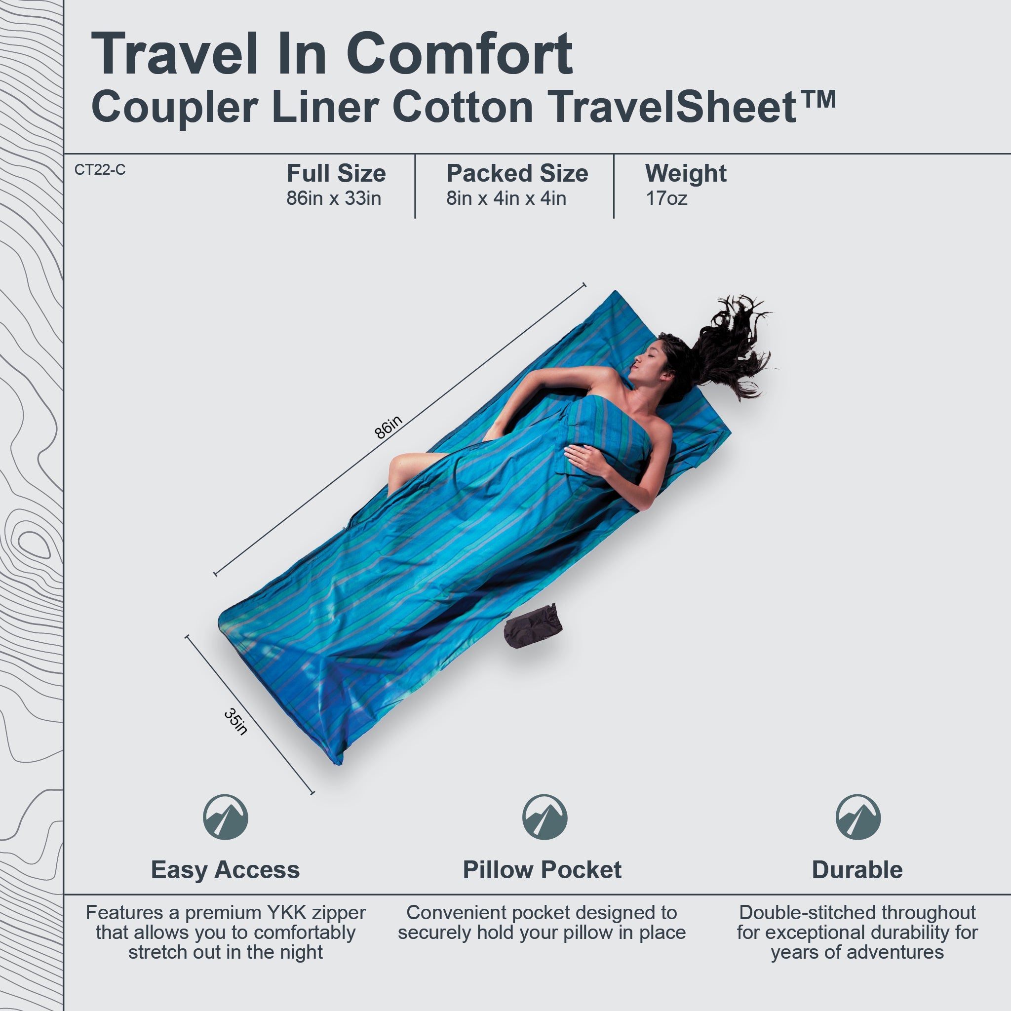 COCOON Coupler TravelSheet™ Cotton