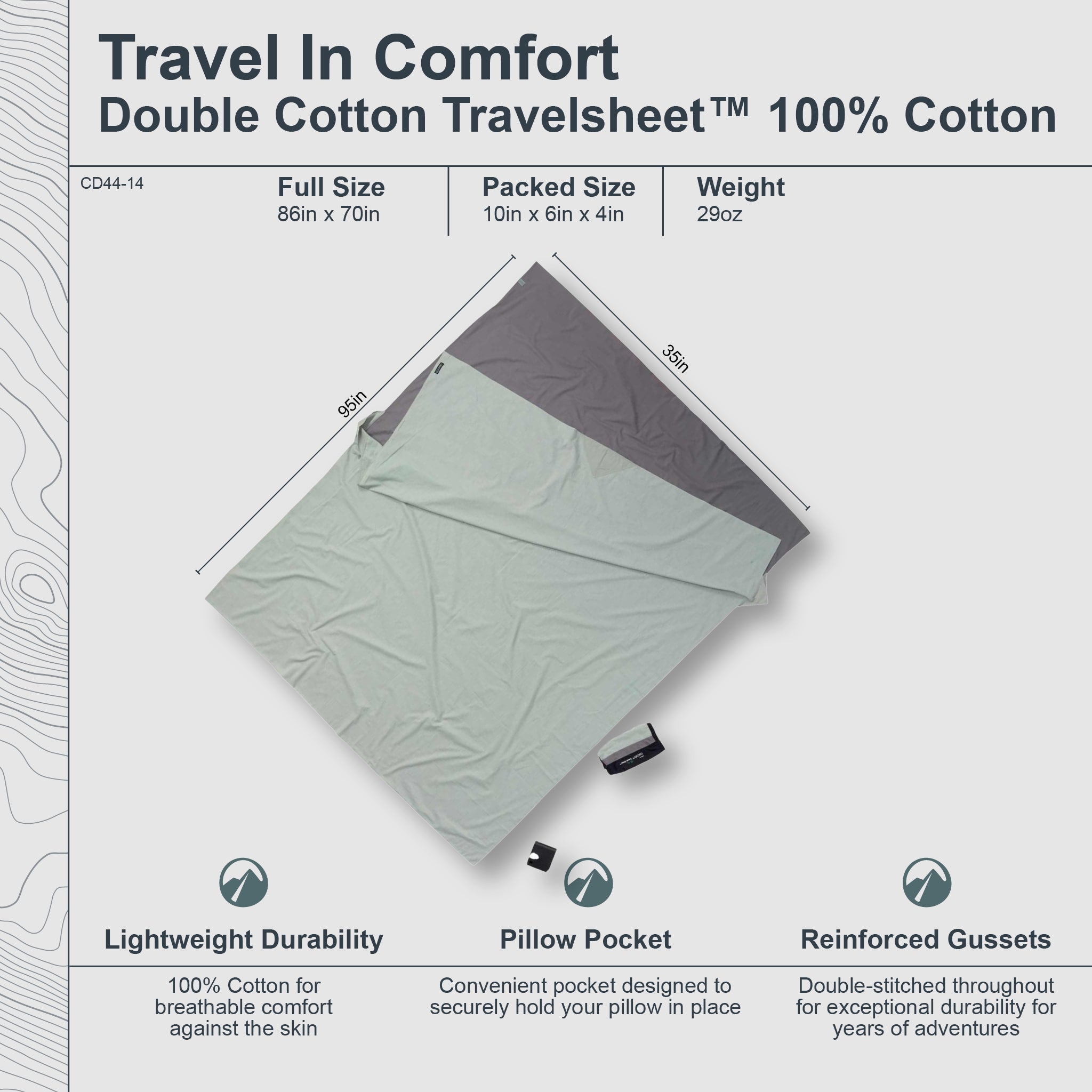 COCOON TravelSheet™ - Cotton - Double