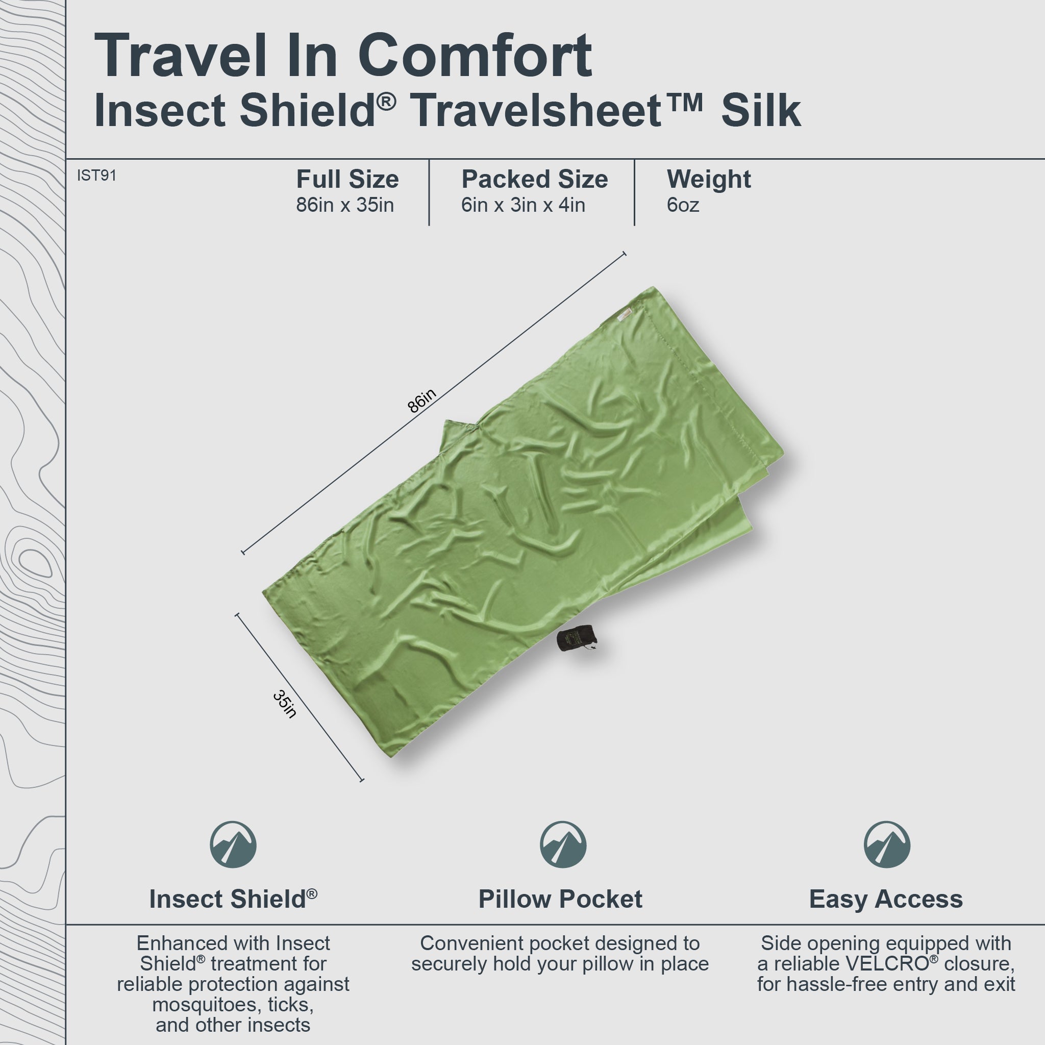 COCOON Insect Shield® TravelSheet™ Silk