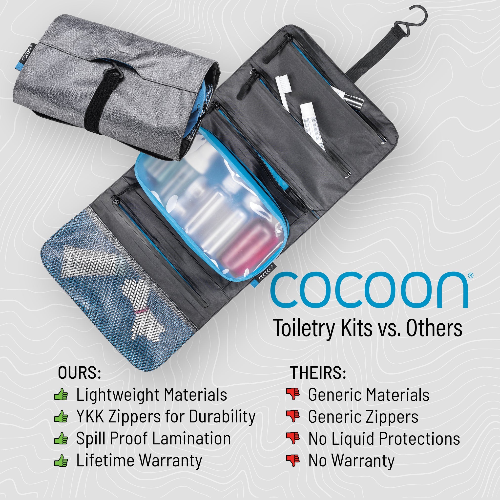 COCOON Minimalist Hanging Toiletry Kit