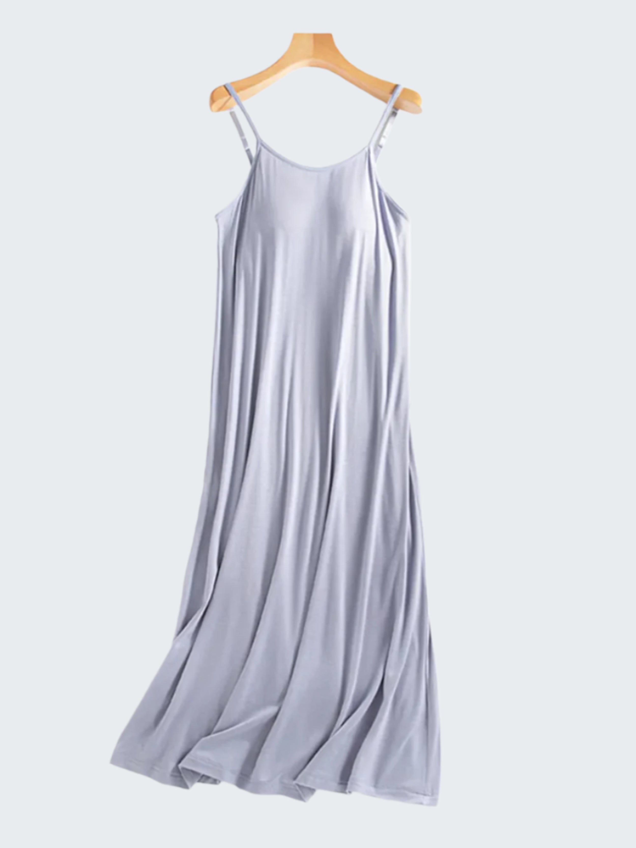 Scoop Neck Midi Cami Dress with Bra