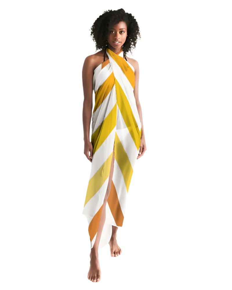 Sheer Herringbone Yellow Sarong