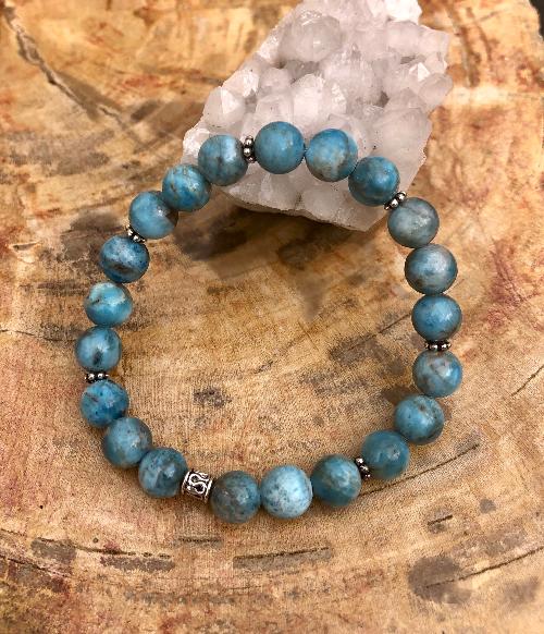 Blue Apatite Stretch Bracelet