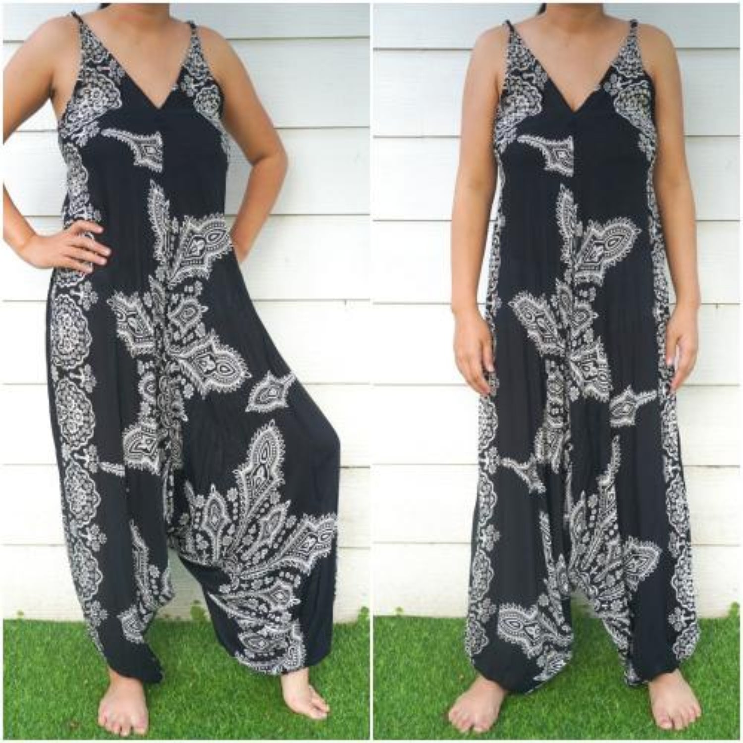Black Butterfly Hippie Jumpsuits