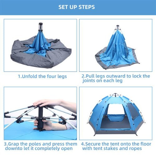 Automatic Pop Up Family Tent for Camping