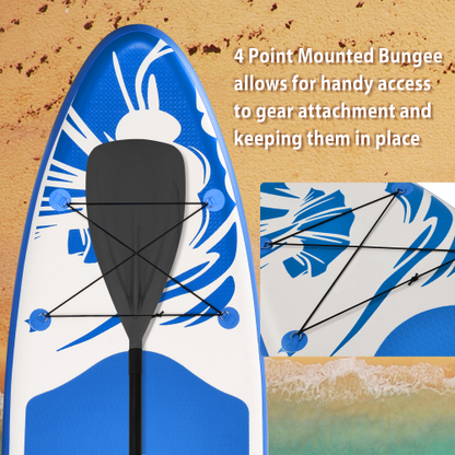 4 Point Mounted Bungee on Paddle Board