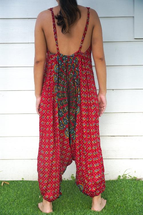 Red Chakra Hippie Jumpsuits