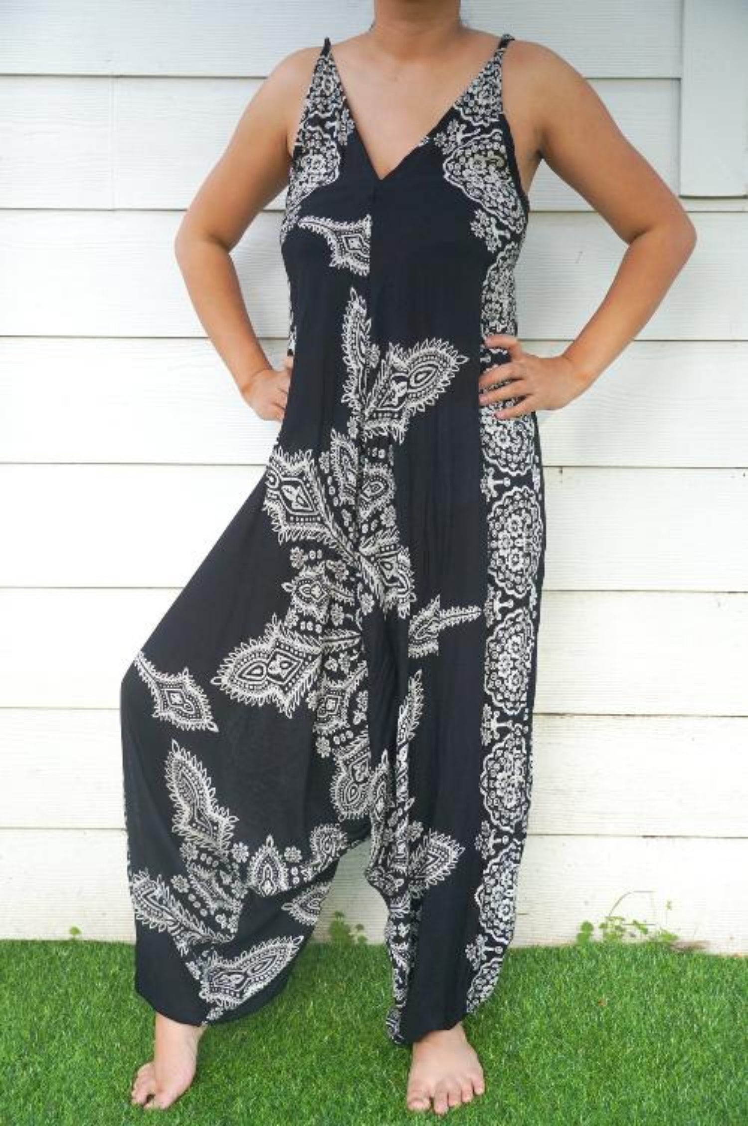 Black Butterfly Hippie Jumpsuits