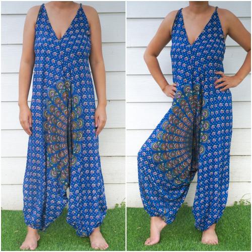 Blue Chakra Hippie Jumpsuits