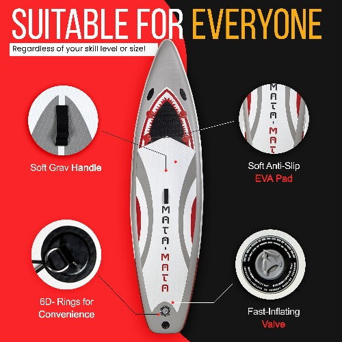 Shark Flight 10' Stand Up Paddle Board with Accessories