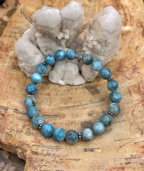 Blue Apatite Stretch Bracelet