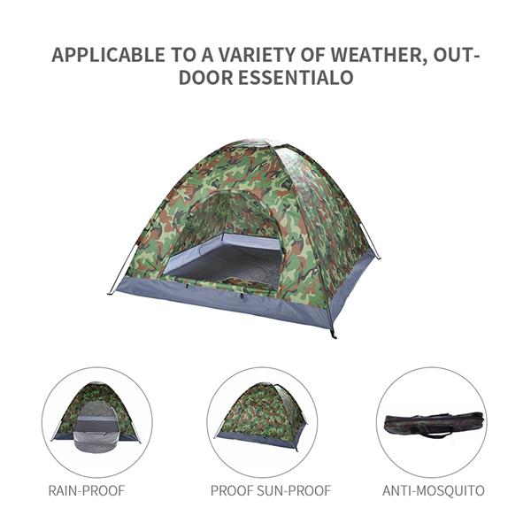 Camping Dome Camouflage Tent for up to Four
