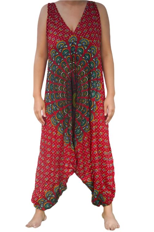 Red Chakra Hippie Jumpsuits