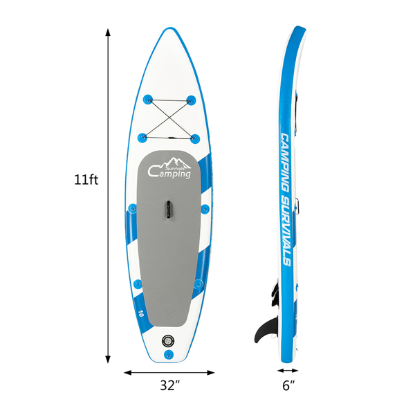 Inflatable 11ft Paddle-Surfboard