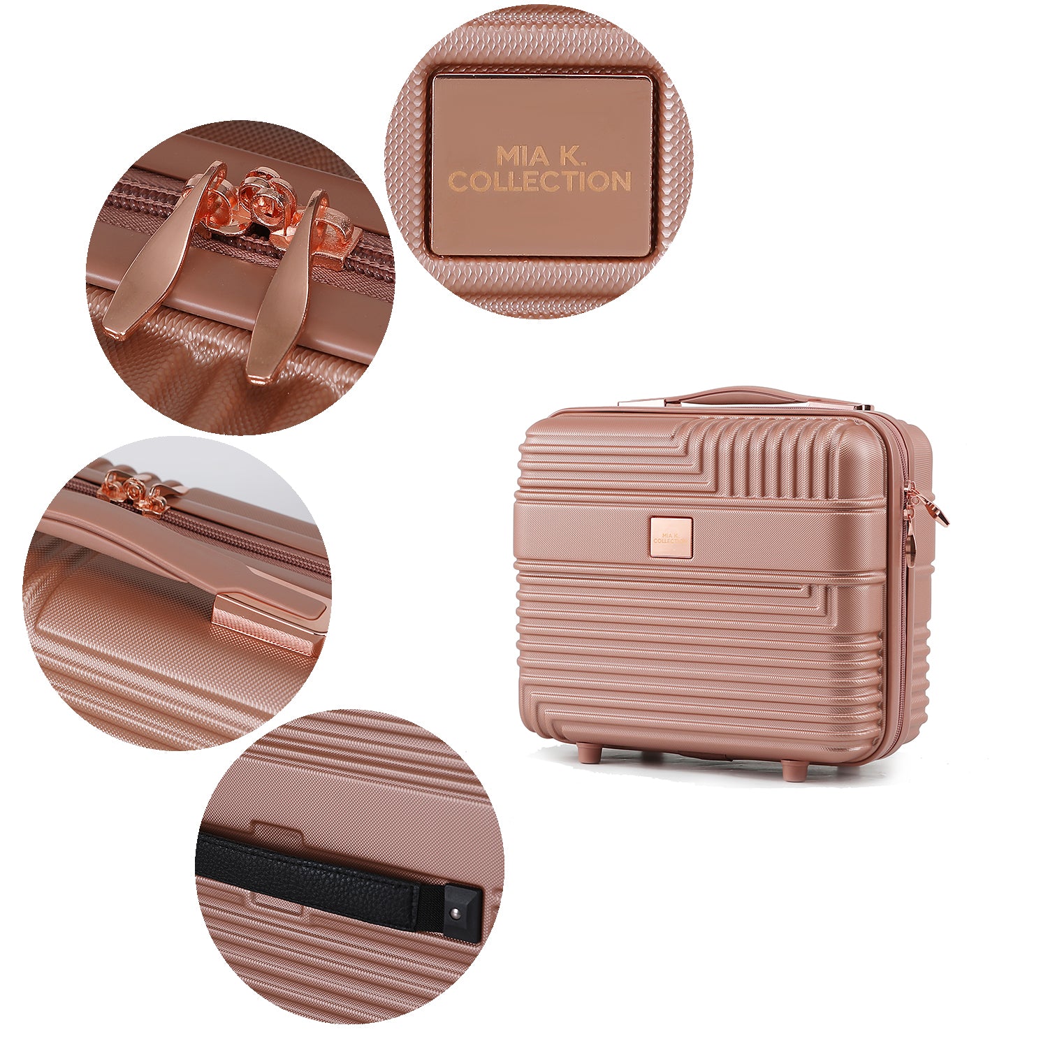 Mykonos Luggage Set- Large and Medium Check-in Carry-on and Cosmetic