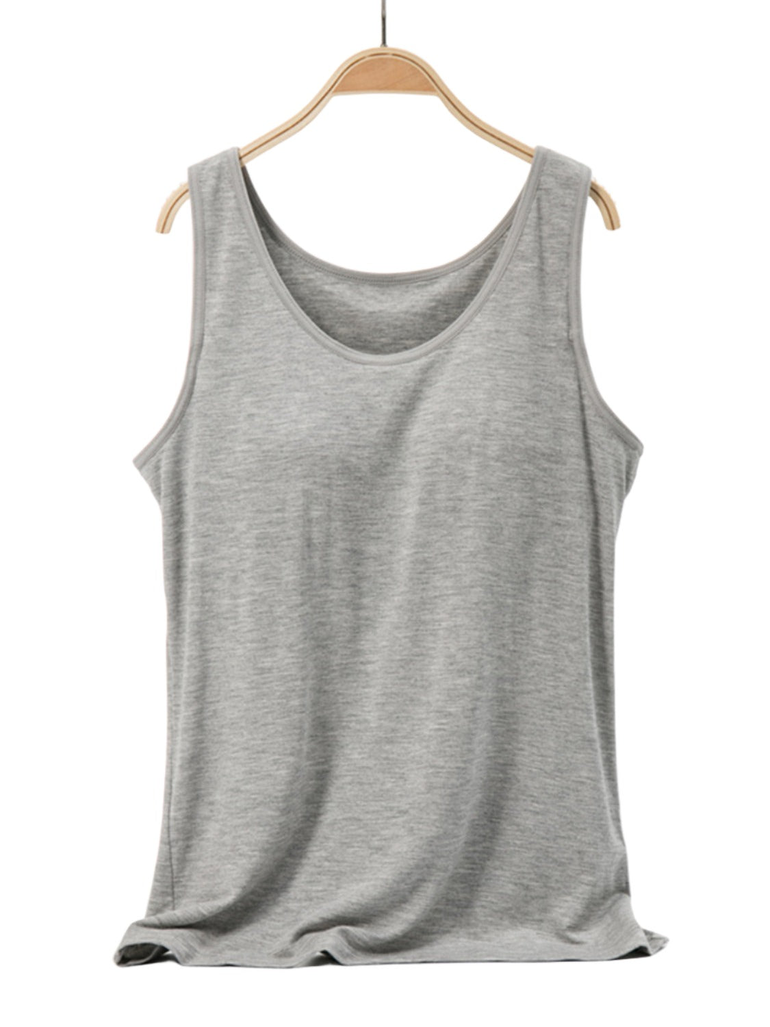 Scoop Neck Wide Strap Tank