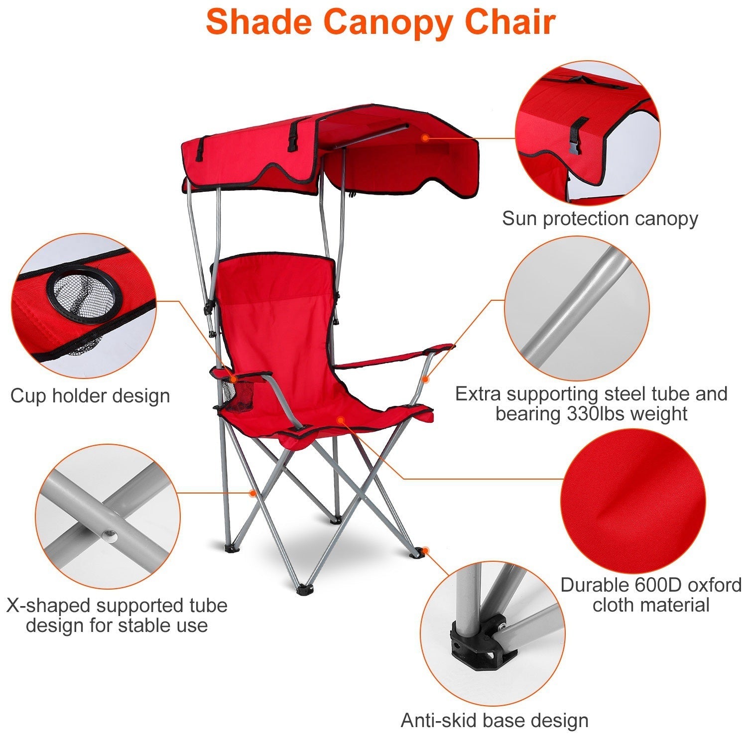 Foldable Beach Canopy Chair