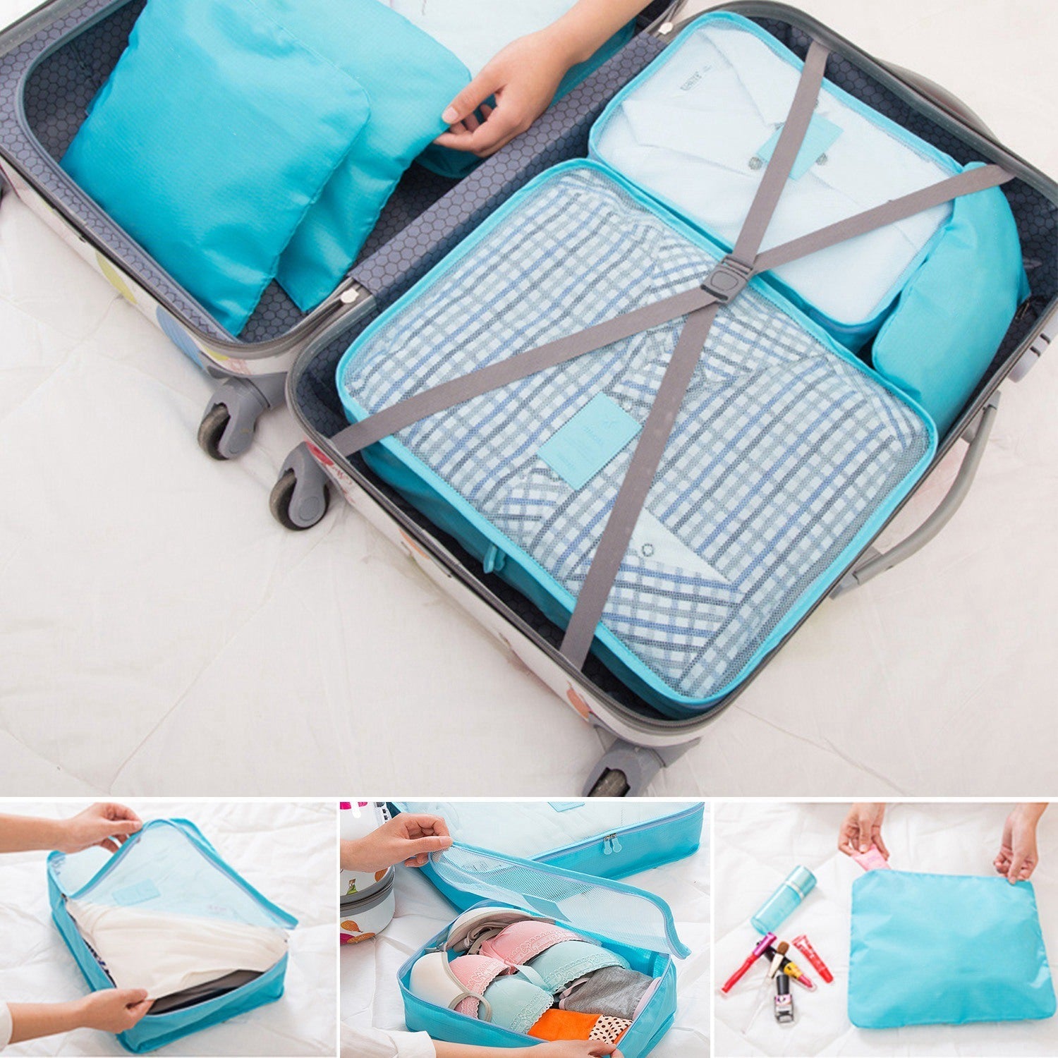 Water-Resistant Travel Luggage Organizer